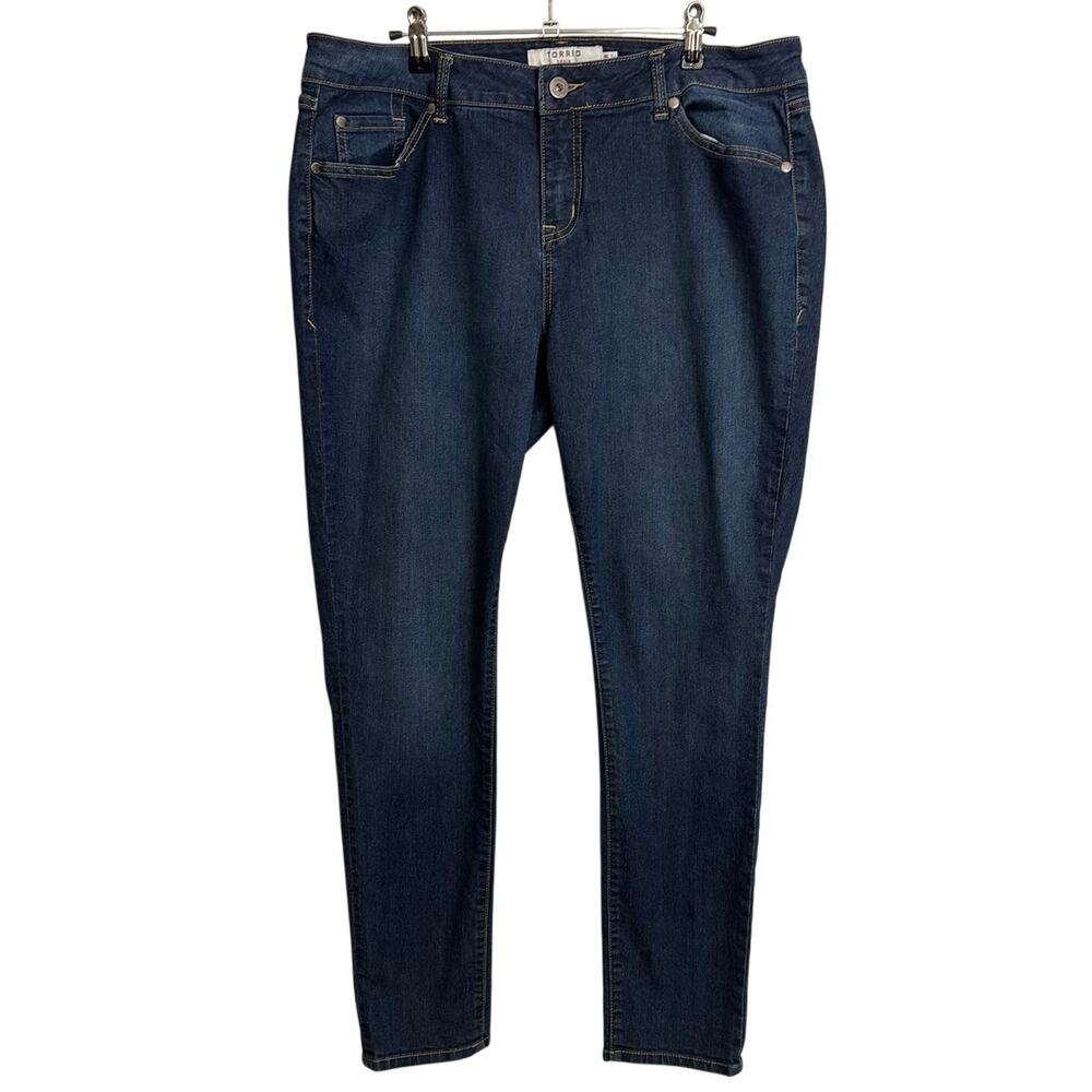 Torrid Jeans Womens 16R Blue Dark Wash Classic Skinny Stretch Denim